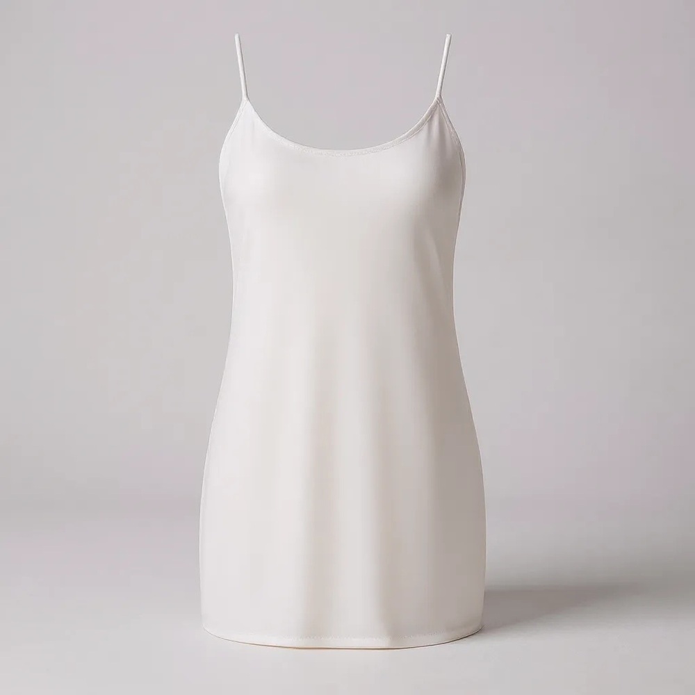 THE LIMITED Size M White Spandex Shaper Long Tank R $25